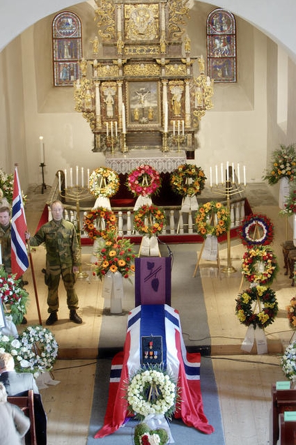 Begravelse Kristoffer Srli Jrgensen (1985 - 2007) - Drept i tjenesten ISAF/Afghanistan 2007