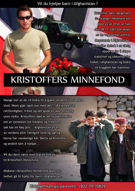 Kristoffers Minnefond - Kristoffer Sørli Jørgensen